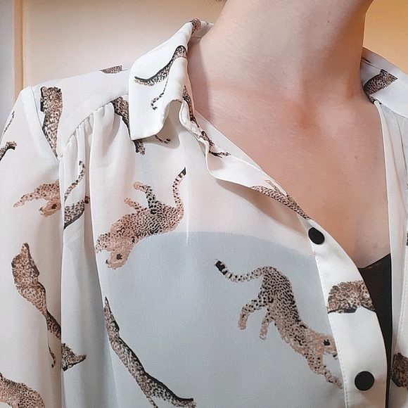 Vero Moda Leopard Blouse - Picture 6 of 7